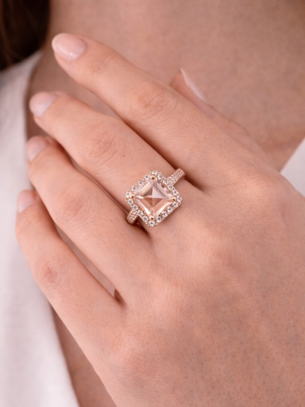 🐣5/$25-Women’s Lab Created Champagne Sapphire Ring